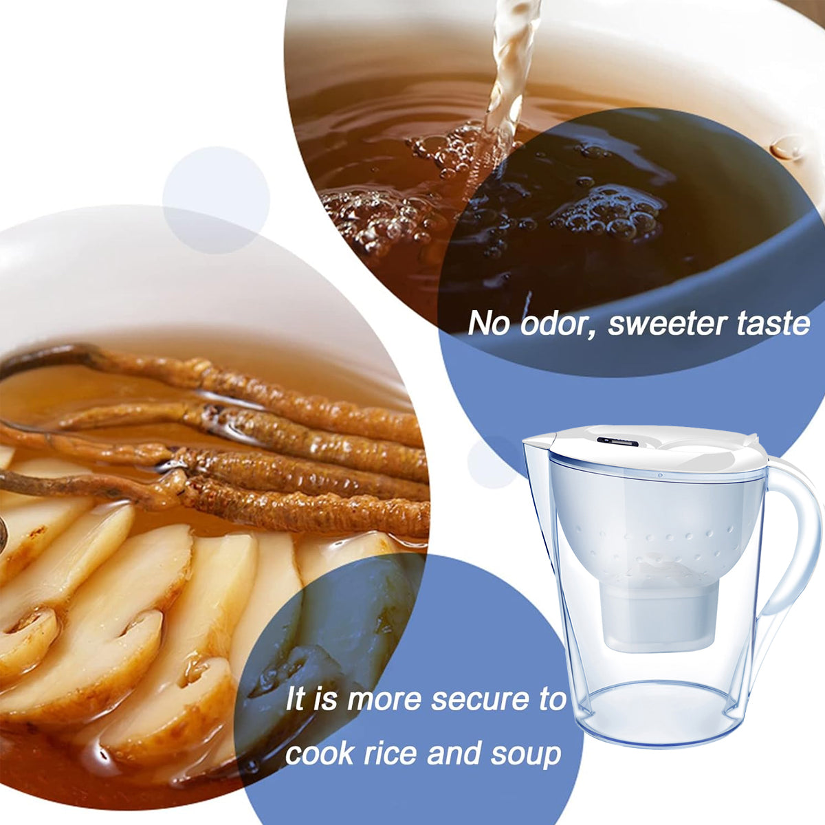 3.5L White Water Filter Jug for Hotel Rooms – Product View 9