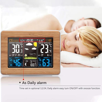 Wireless 7 in 1 Weather Station LCD Display Multifunctional Home Weather Monitor