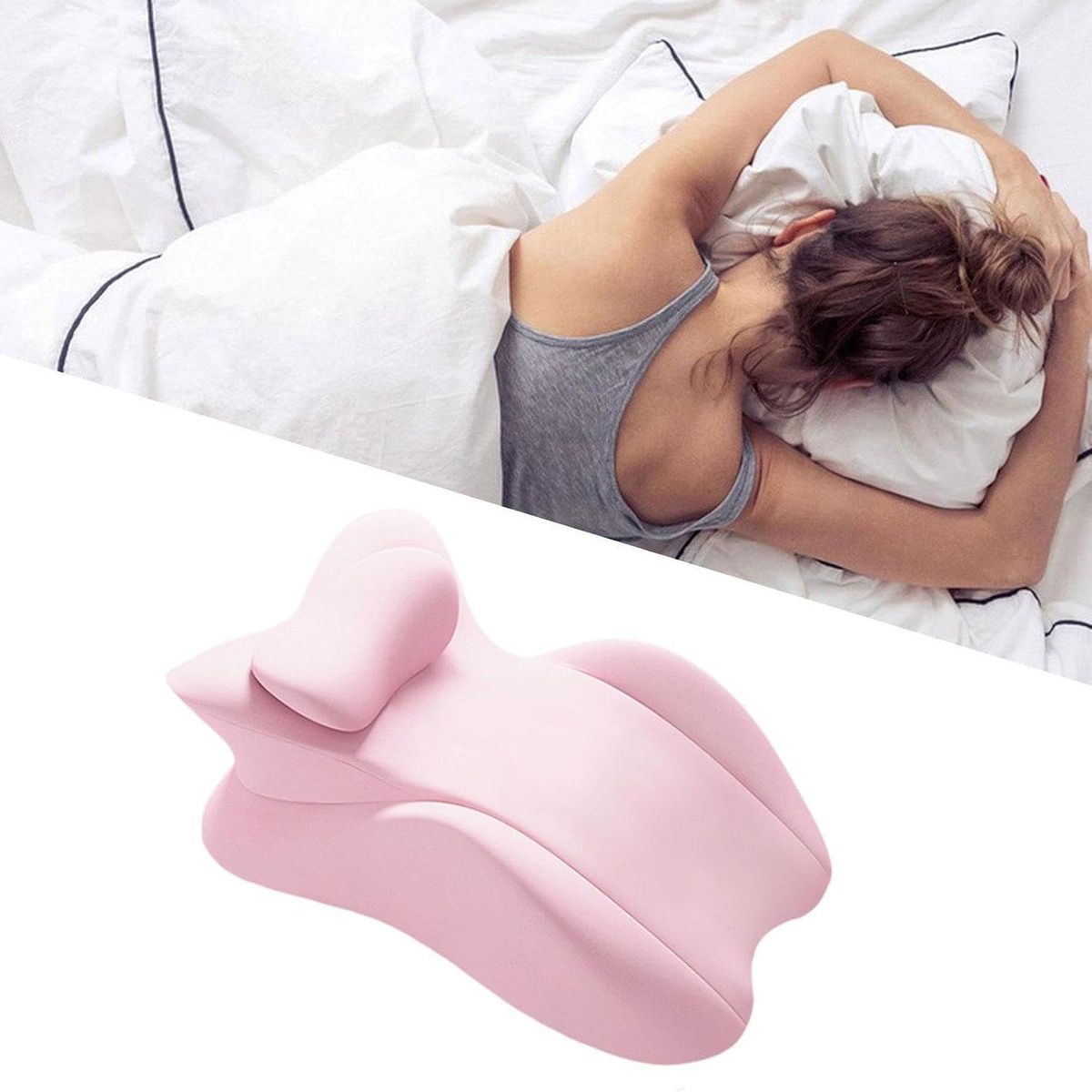 Slow-Rebound Wedge Pillow Set for Bed Support – Product View 6