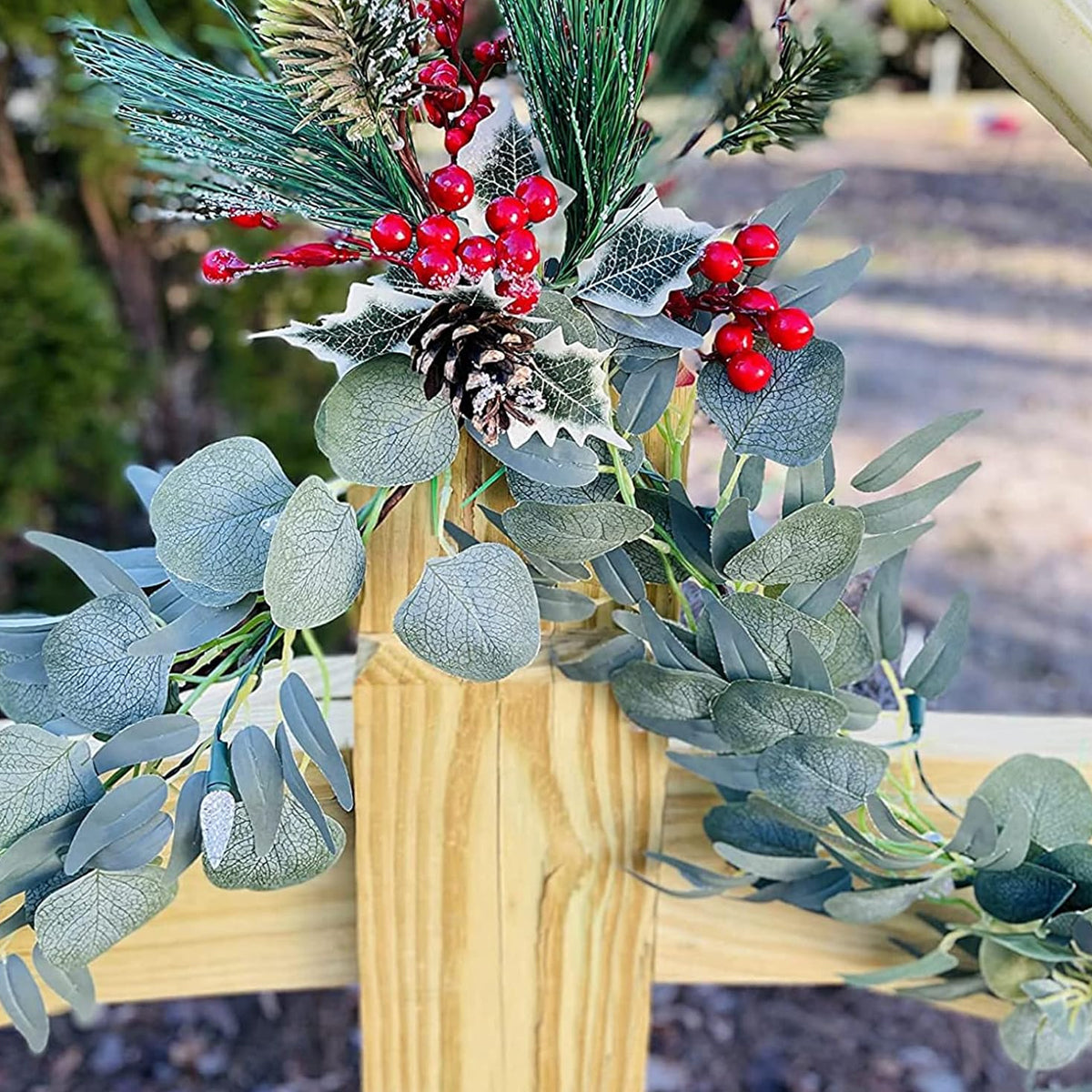Artificial Eucalyptus Garland 2m Green Vine Fake Plant Home Decoration Rattan
