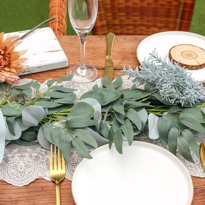 Artificial Eucalyptus Garland 2m Green Vine Fake Plant Home Decoration Rattan