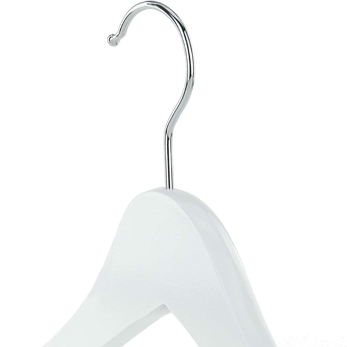 10PCS Slim Wooden Suit Hangers with Space Saving Design