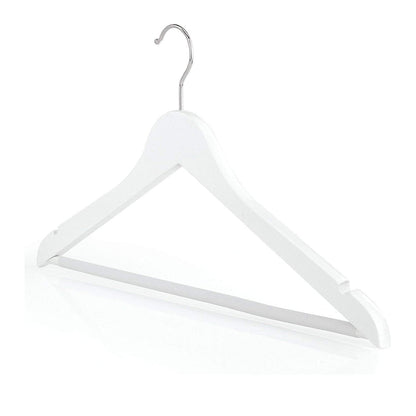 10PCS Slim Wooden Suit Hangers with Space Saving Design