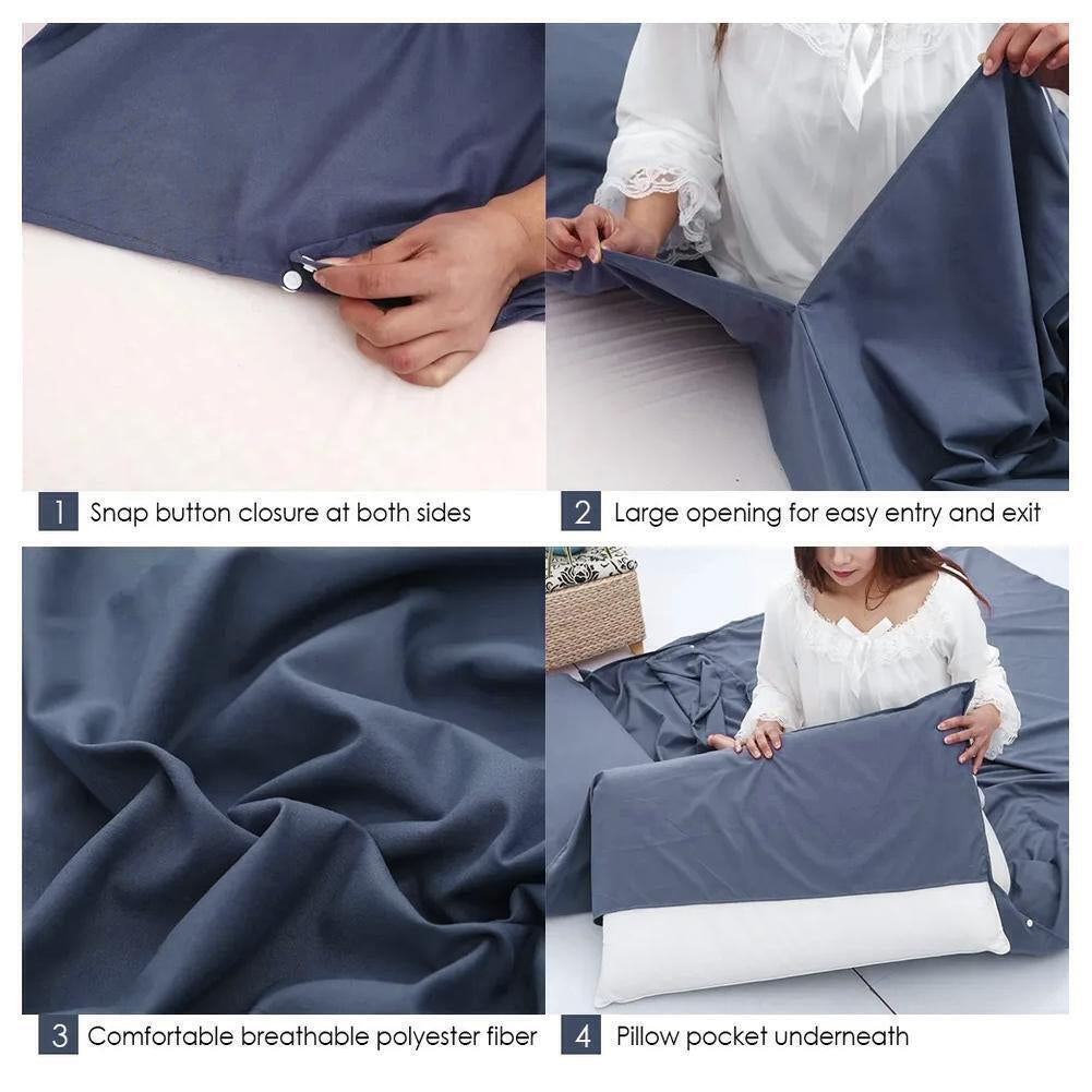 Silky Sleeping Bag Liner for Camping Hiking Hostel Travel Sheet