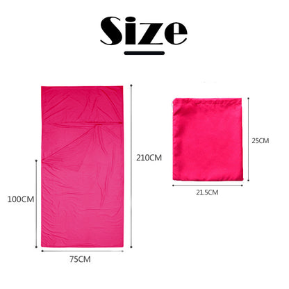 Silky Sleeping Bag Liner for Camping Hiking Hostel Travel Sheet