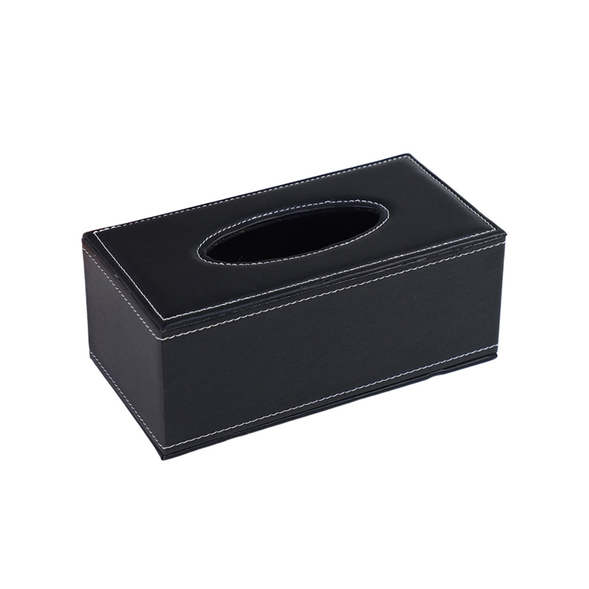 High-End PU Leather Tissue Box Holder for Hotel Home Office Decor Elegant Design