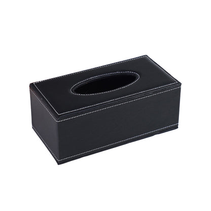 High-End PU Leather Tissue Box Holder for Hotel Home Office Decor Elegant Design