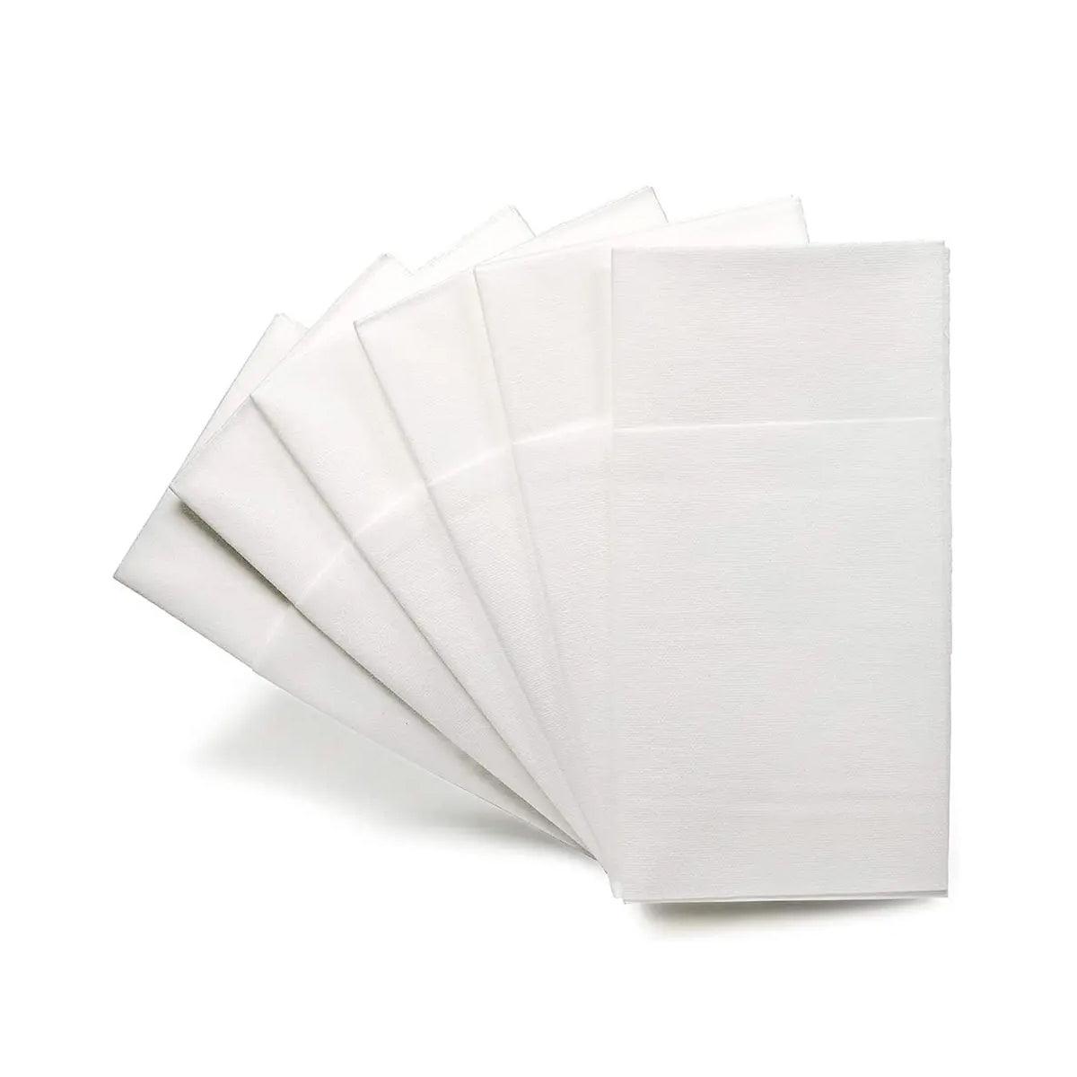 50/100PCS Disposable White Napkin Set Knife Fork Holder for Party Banquet Table