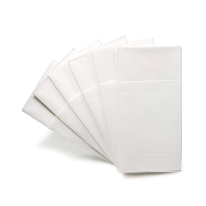 50/100PCS Disposable White Napkin Set Knife Fork Holder for Party Banquet Table