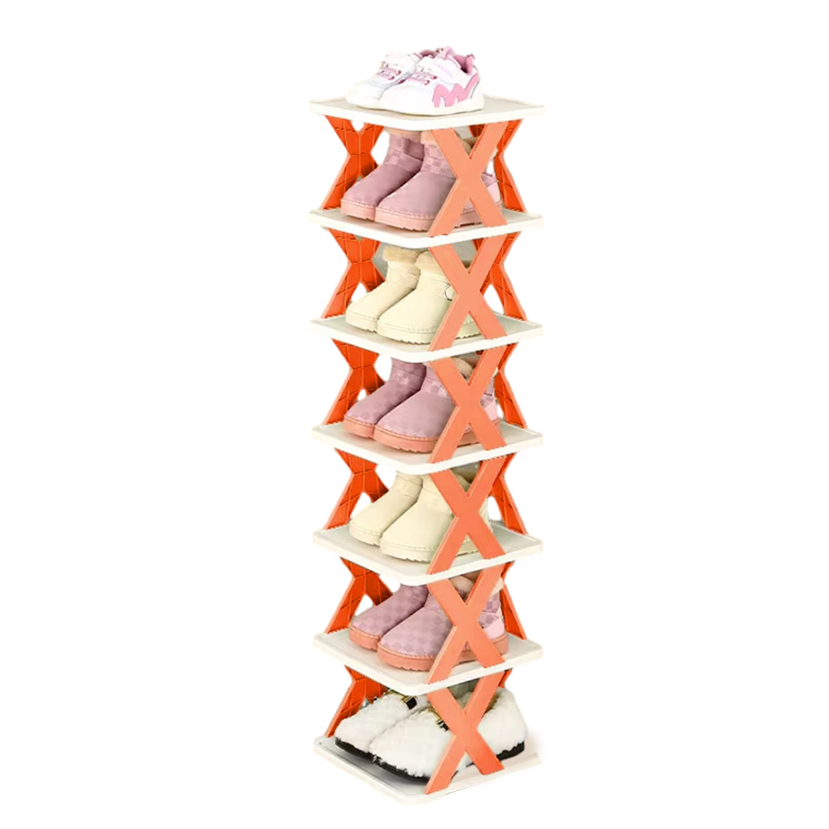 6/7 Tier Shoe Rack Space Saving Small Shoe Cabinet Storage Shelf Organizer AU