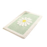 Faux Cashmere Bath Mat with Pattern Choices — Green Daisy