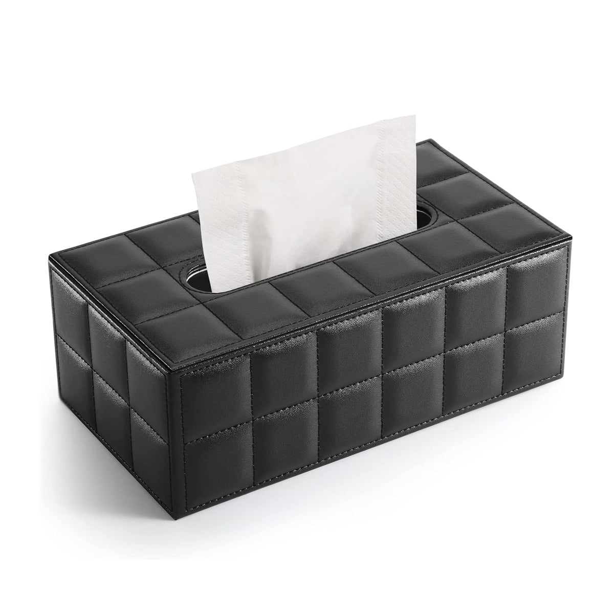 Leather Tissue Box Holder Rectangular Tissue Dispenser for Living Room Home AU