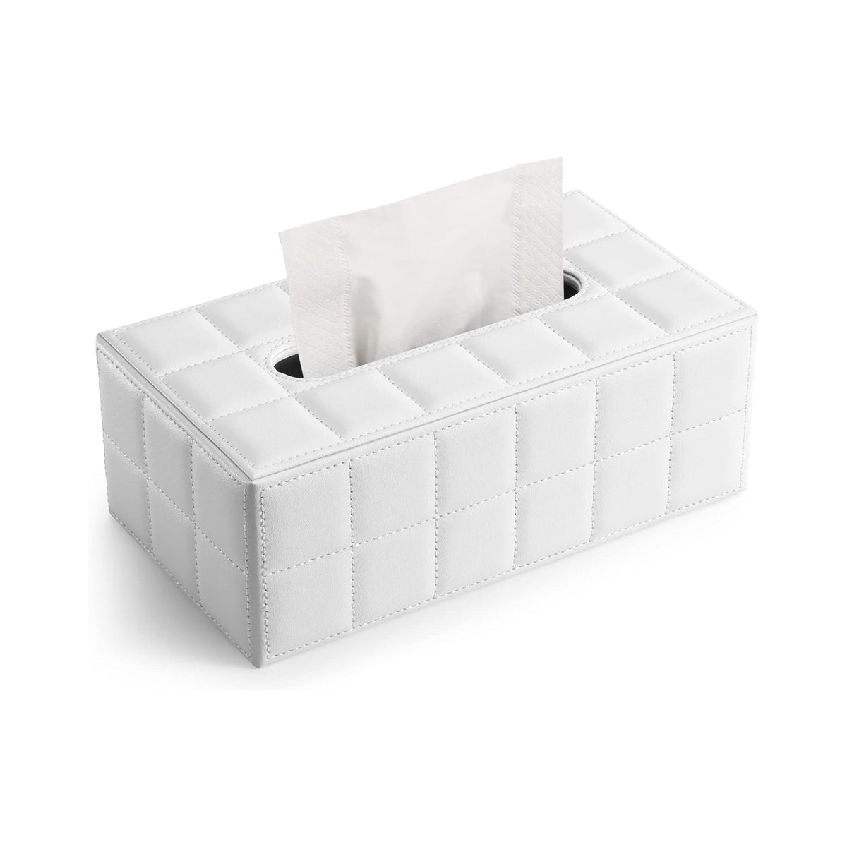 Leather Tissue Box Holder Rectangular Tissue Dispenser for Living Room Home AU