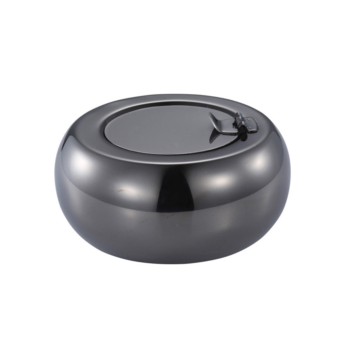 Stainless Steel Ashtray with Cover Smokeless Drum Design Windproof Ash Tray AU