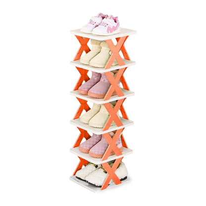 6/7 Tier Shoe Rack Space Saving Small Shoe Cabinet Storage Shelf Organizer AU