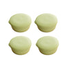 4 Pcs Round Soap Boxes with Draining Trays — Green