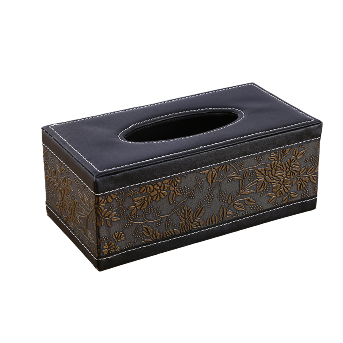 High-End PU Leather Tissue Box Holder for Hotel Home Office Decor Elegant Design