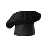 Adjustable Chef Hat with Polyester Fabric — Black