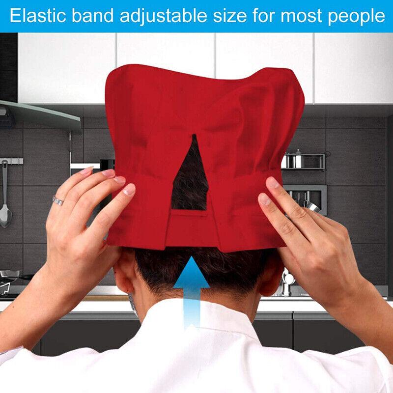 Chef Hat Adjustable Kitchen Cook Cap for Restaurants