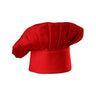 Adjustable Chef Hat with Polyester Fabric — Red