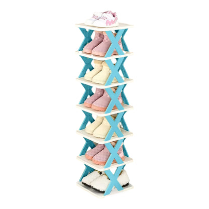 6/7 Tier Shoe Rack Space Saving Small Shoe Cabinet Storage Shelf Organizer AU