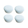4 Pcs Round Soap Boxes with Draining Trays — Blue