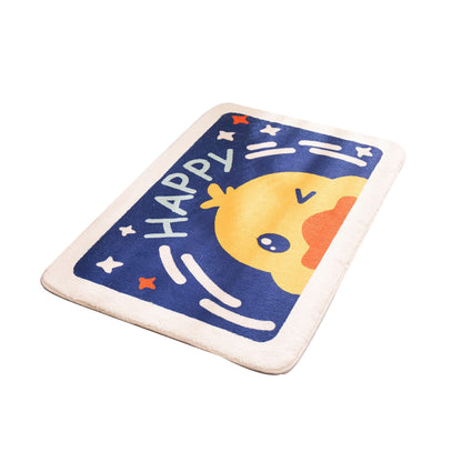 Non-Slip Faux Cashmere Bath Mat 80x50cm Water Absorbent