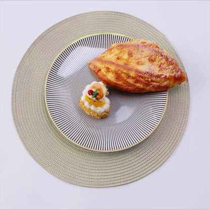 4 Pcs Round Woven Placemats Heat Insulation Table Mats