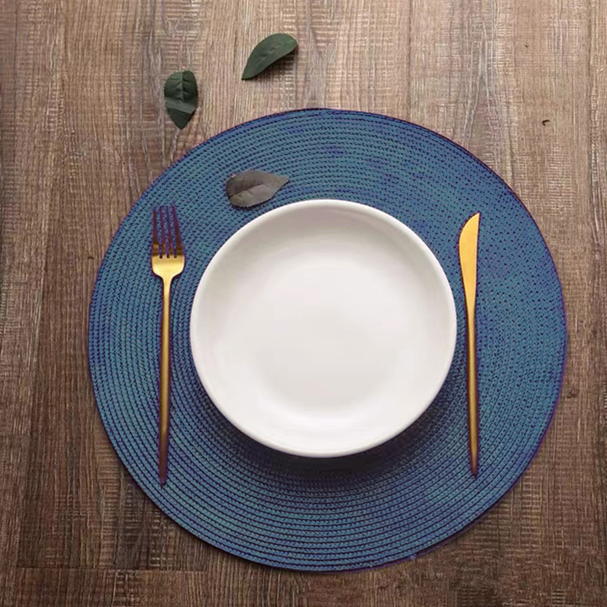 4 Pcs Round Woven Placemats Heat Insulation Table Mats