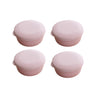 4 Pcs Round Soap Boxes with Draining Trays — Pink