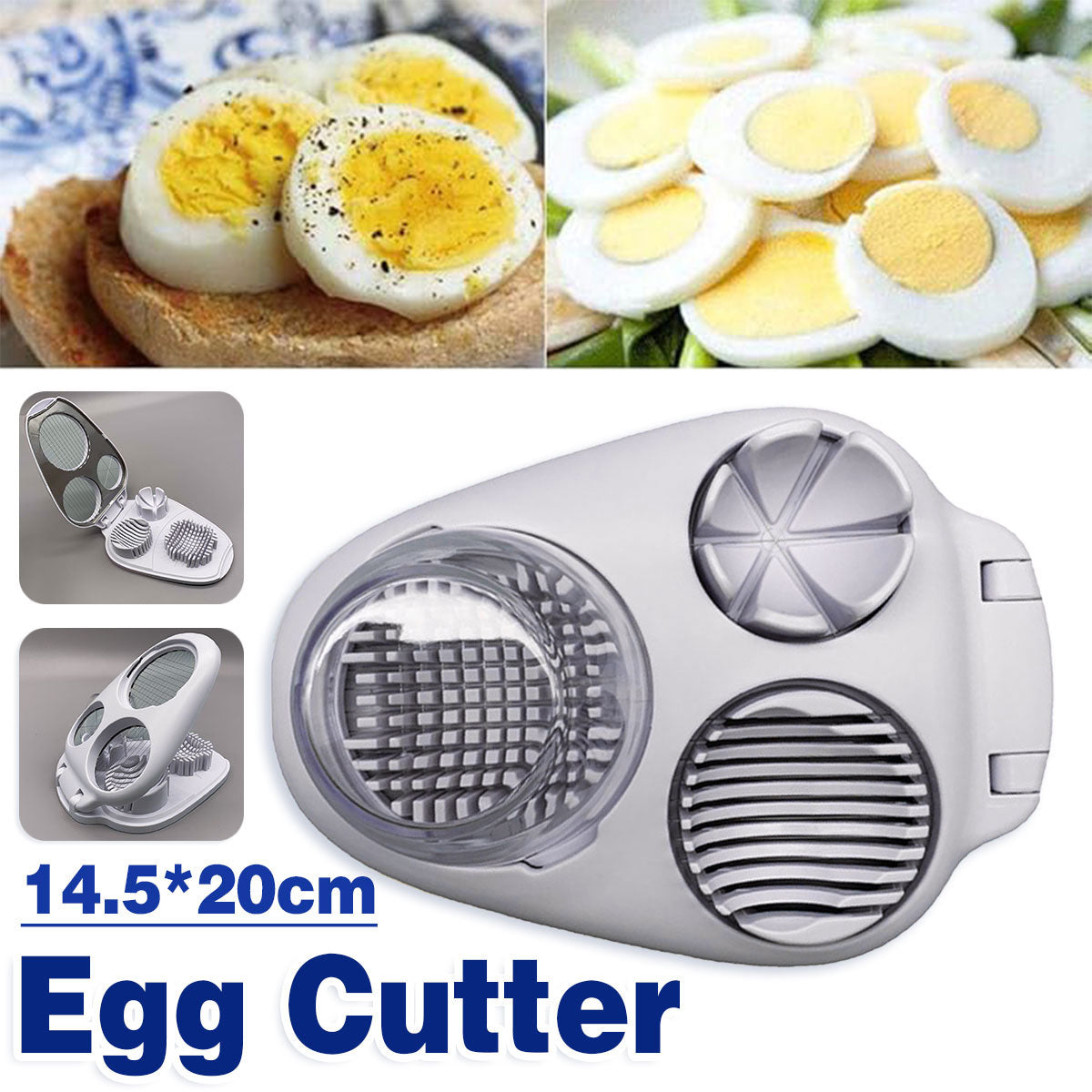 Multifunctional Egg Slicer with 3 Cutting Styles – Product View 16