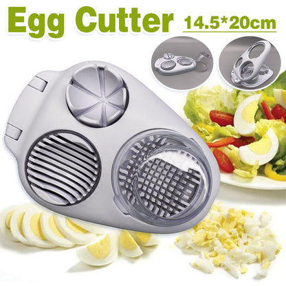 Multifunctional Egg Slicer with 3 Cutting Styles – Product View 2