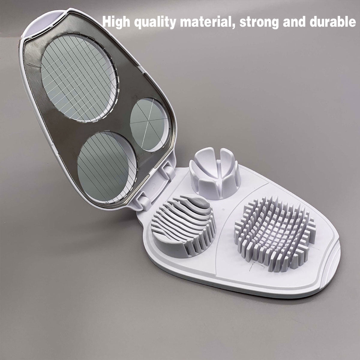 Multifunctional Egg Slicer with 3 Cutting Styles – Product View 12