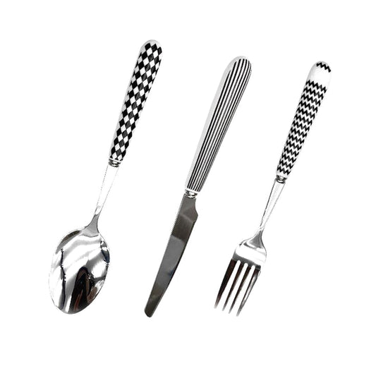 3PCS Stainless Steel Ceramic Handle Cutlery Set with Gift Box