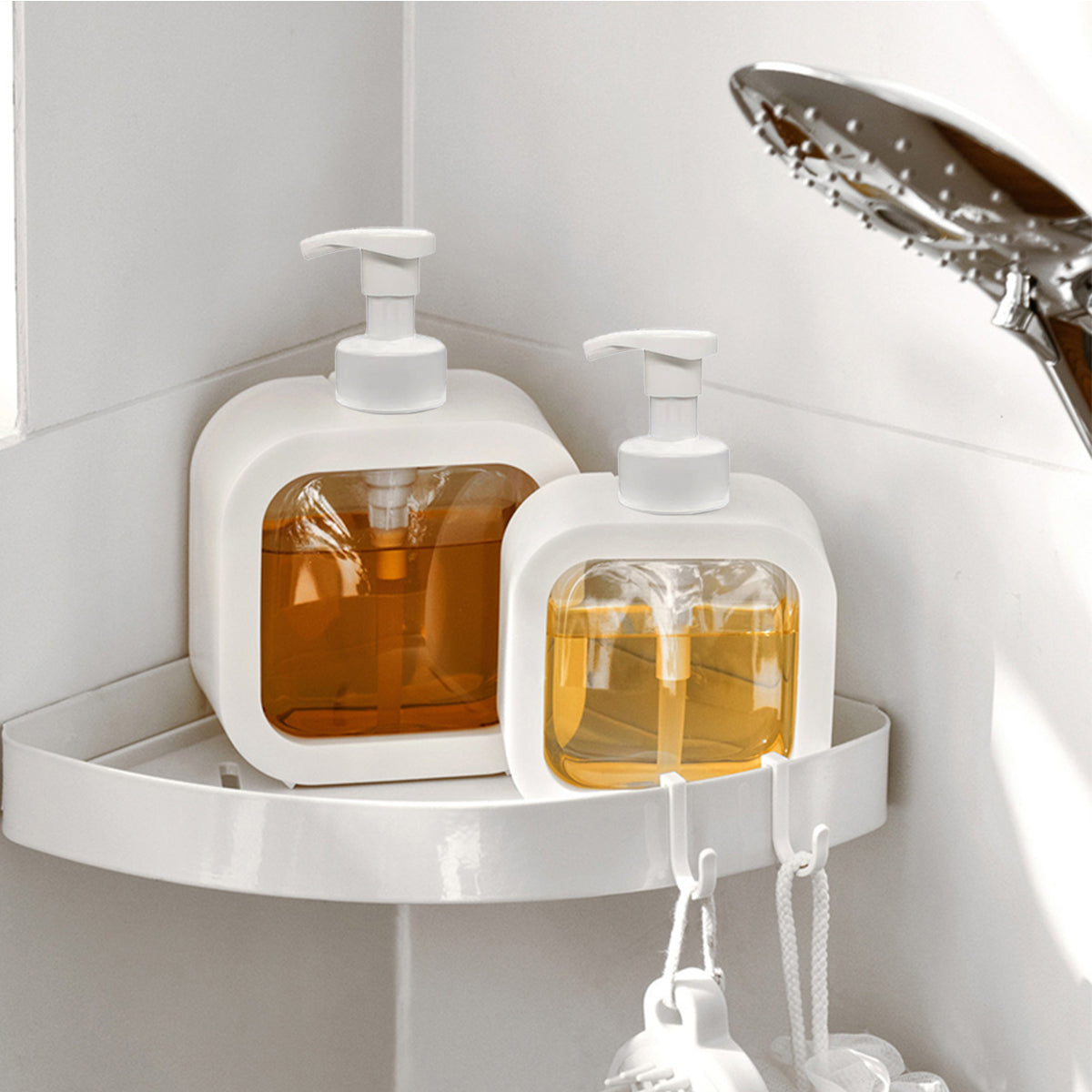 Refillable Bathroom Dispenser Bottle in 2 Sizes – Product View 5