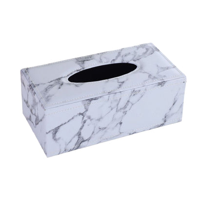High-End PU Leather Tissue Box Holder for Hotel Home Office Decor Elegant Design
