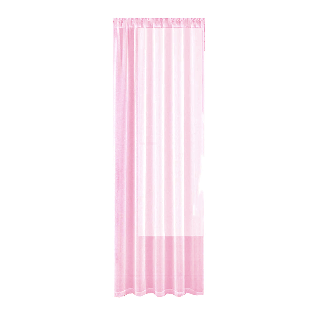 Sheer Voile Curtains Rod Pocket Window Panel for Bedroom 140cm x 230cm Drapes