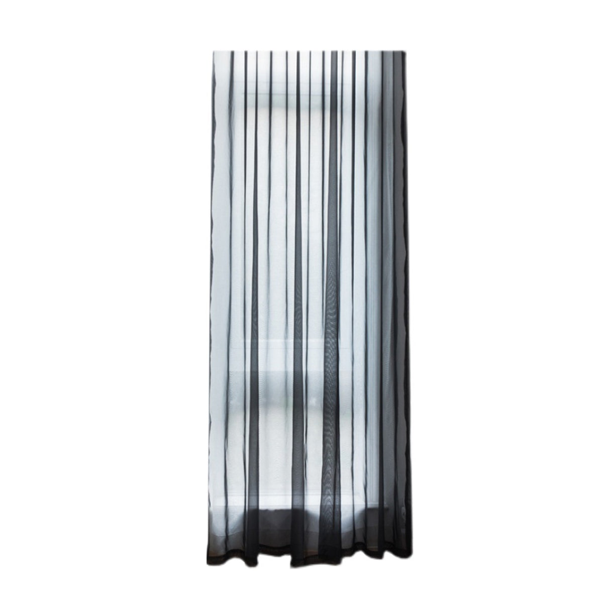 Sheer Voile Curtains Rod Pocket Window Panel for Bedroom 140cm x 230cm Drapes