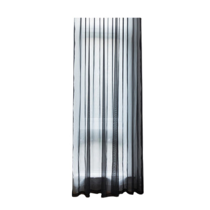 Sheer Voile Curtains Rod Pocket Window Panel for Bedroom 140cm x 230cm Drapes