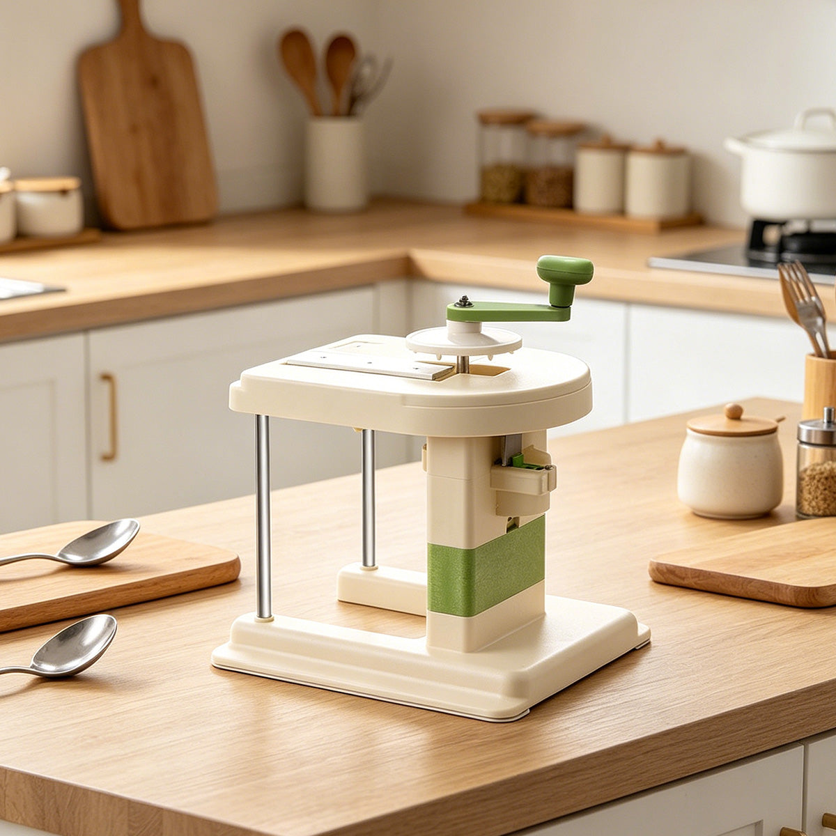 Hand Crank Vegetable Cutter for Kitchen Prep – Product View 12