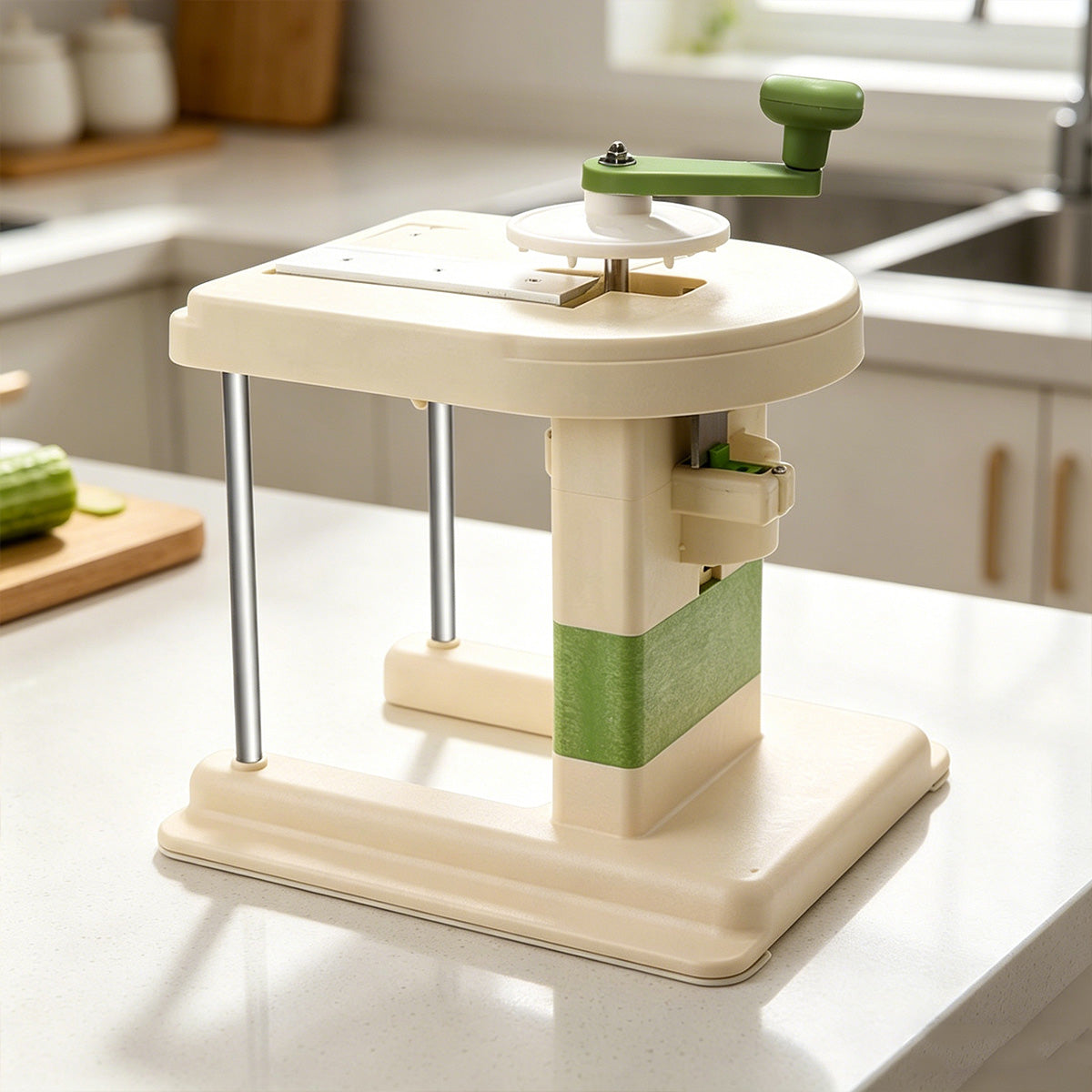Hand Crank Vegetable Cutter for Kitchen Prep – Product View 13