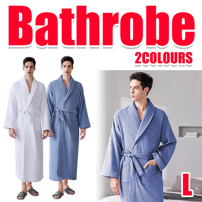 Quick Dry Cotton Bathrobe Absorbent Comfortable for Hotel Home Use