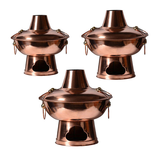 Stainless Steel Charcoal Chinese Copper Hot Pot for Beijing Cookware