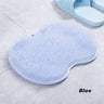 TPR Shower Foot Scrubber with Massage Surface — Blue