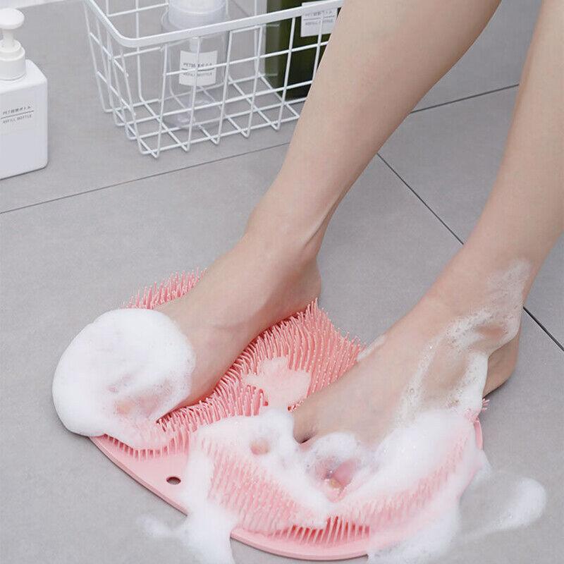 TPR Shower Foot Scrubber Exfoliating Massage Pad 30x23cm