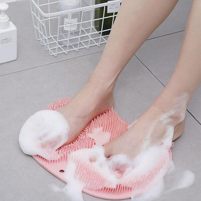 TPR Shower Foot Scrubber Exfoliating Massage Pad 30x23cm