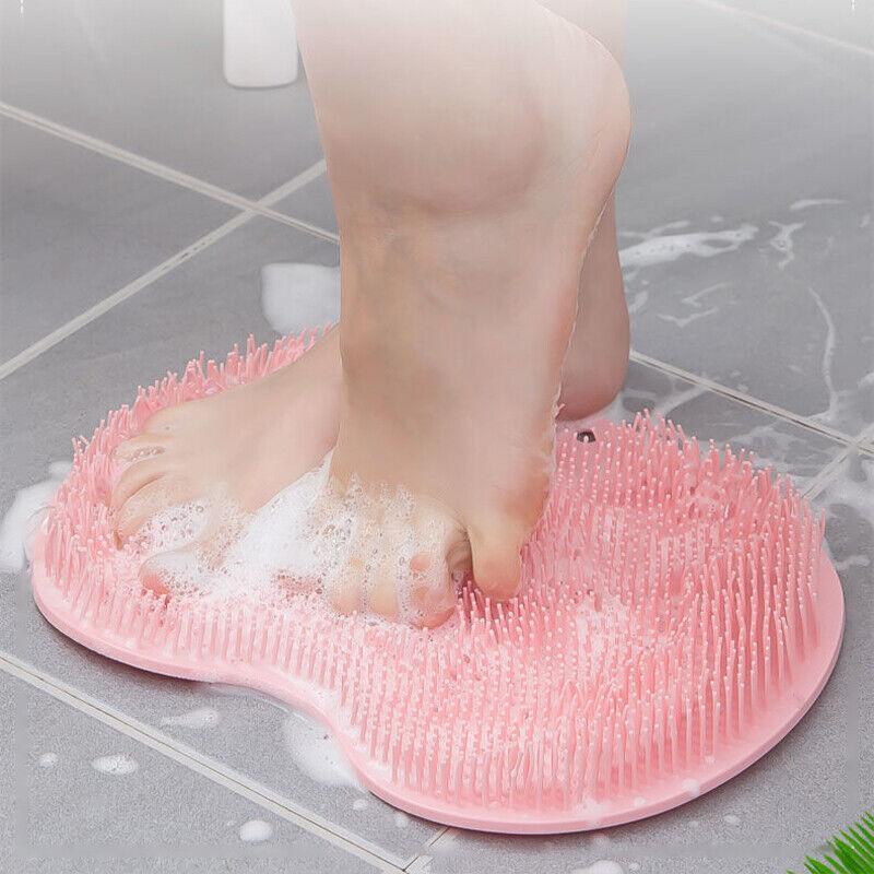TPR Shower Foot Scrubber Exfoliating Massage Pad 30x23cm