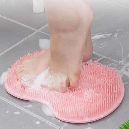 TPR Shower Foot Scrubber Exfoliating Massage Pad 30x23cm