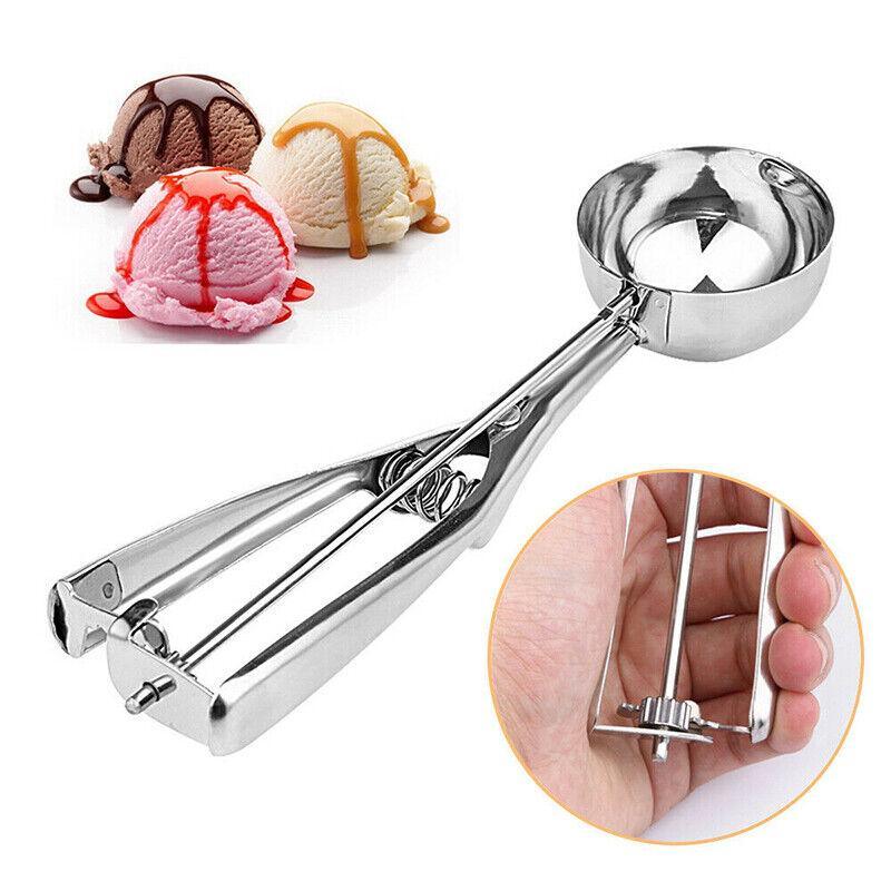 Stainless Steel Ice Cream Scoop with Trigger Release 6cm