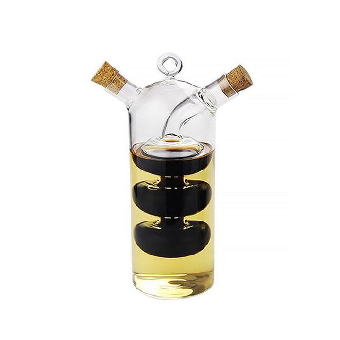 Glass Oil and Vinegar Dispenser with Cork Lid